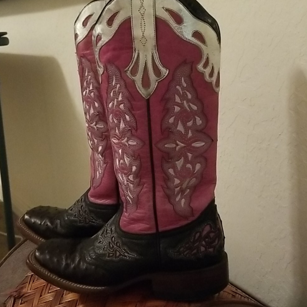 Lucchese Full Quill Ostrich Boots